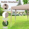 13x11.5 FT Hexagonal Pop-Up Canopy Tent – Height Adjustable with Decorative Leg Covers