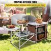 Folding Camping Kitchen Table û Portable Picnic Cabinet with Storage