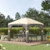 10' x 10' Pop-Up Canopy û Adjustable with Netting & Wheeled Bag (Beige)