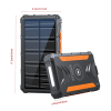 20000mAh Wireless Power Bank: Fast Charging, Solar, Dual Flashlights, Carabiner