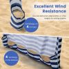6x6 Ft Foldable Beach Cabana Tent – Portable with Carrying Bag & Detachable Sidewall