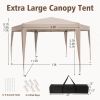 13x11.5 FT Hexagonal Pop-Up Canopy Tent – Height Adjustable with Decorative Leg Covers