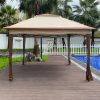 Outdoor Pop-Up Gazebo – 2-Tier Soft Top with Removable Zipper Netting, 11' x 11'
