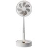 VEVOR 8" Foldable Oscillating Standing Fan – Remote Control, 4 Speeds, 7200mAh Rechargeable USB, Quiet Portable Fan for Bedroom & Travel