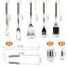 Stainless Steel BBQ Grill Tool Kit