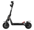 Super Electric Scooter: 31-Miles Max Range, 37 mph Max Speed - Black