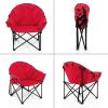 Folding Padded Camping Moon Chair with Carrying Bag