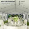 16.5' x 33' Large Party Tent û Heavy-Duty Canopy with Sidewalls (Blue)
