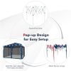10x10 Ft Instant Pop-Up Canopy Tent – Outdoor Shade Gazebo with Adjustable Height