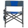 2-piece Padded Folding Chair with Storage Pockets