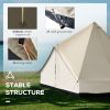 16.5' Large Teepee Bell Tent û 10-Person Waterproof Four-Season Family Tent