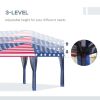 10' x 20' Pop-Up Canopy Gazebo û American Flag with Mesh Sidewalls