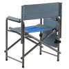 2-piece Padded Folding Chair with Storage Pockets