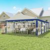16.5' x 33' Large Party Tent û Heavy-Duty Canopy with Sidewalls (Blue)