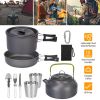 12-Piece Camping Cookware Set – Pot, Pan, Stove & Utensils