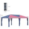 10' x 20' Pop-Up Canopy Gazebo û American Flag with Mesh Sidewalls