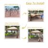 Outdoor Pop-Up Gazebo – 2-Tier Soft Top with Removable Zipper Netting, 11' x 11'