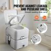 VEVOR 5.3 Gallon Portable Toilet for Camping - Push Button Pressurized Flush