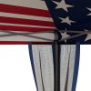 10' x 10' American Flag Pop-Up Canopy û Mesh Sidewalls for Outdoor Events