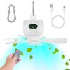 2-in-1 Camping Fan & LED Lantern – 8000mAh Battery, 4 Speeds, Timer, Carabiner & Display for Tents, RVs & Canopies