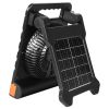 10,000mAh Solar Rechargeable Fan & LED Lantern – 7" Portable Cordless 4W Camping Fan