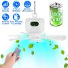 2-in-1 Camping Fan & LED Lantern – 8000mAh Battery, 4 Speeds, Timer, Carabiner & Display for Tents, RVs & Canopies
