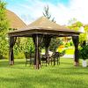 12' x 12' Pop-Up Canopy Tent û UPF50+ with Mesh Netting & Carry Bag (Beige)