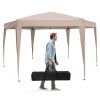 13x11.5 FT Hexagonal Pop-Up Canopy Tent – Height Adjustable with Decorative Leg Covers