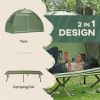 30" x 76" Foldable Cot with Tent, No Air Mattress