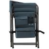 2-piece Padded Folding Chair with Storage Pockets