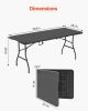 6-Ft Plastic Folding Table û Portable Indoor/Outdoor Utility Table
