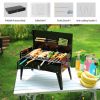 Portable Foldable Charcoal BBQ Grill – 16.7x10x17.7in, Outdoor Camping & Picnic