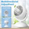 Portable Air Circulator Desk Fan – Rechargeable, 4 Speeds, 360° Tilt & Quiet 40dB for Home & Office