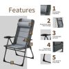 2 Pieces Folding Chair Set