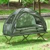 All-in-One Folding Camping Cot û Elevated Tent with Sleeping Bag & Air Mattress