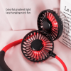 Mini USB Rechargeable Hanging Neckband Fan – Double Fans with Colorful Aroma Air Cooler for Room