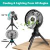 Foldable Oscillating Rechargeable Tripod Fan