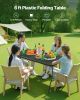 6-Ft Plastic Folding Table û Portable Indoor/Outdoor Utility Table