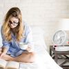 Quiet Foldable Table Fan – 90° Tilt, 4 Speeds, Type-C Rechargeable, Wall-Mount & Portable for Home & Travel