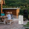 9L Evaporative Air Cooler – 550 CFM Swamp Cooler with Dual Ice Boxes