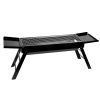 Foldable Charcoal BBQ Grill with Shelf – Portable Stainless Steel Tabletop