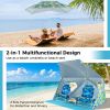 UPF 50+ Sun Protection Beach Umbrella Tent – Includes 1PC with Portable Carrying Bag