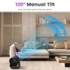 100-Speed Rechargeable Desk & Wall Fan – Mini Quiet Fan with 120° Tilt for Home, Office & Travel