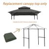 Double-Tiered Grill Gazebo Replacement Canopy, 8' x 5'