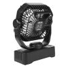 10,400mAh Solar Camping Fan with LED Lantern – 8"–9" Portable 7W Fan with Solar Panel