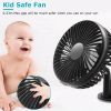 Portable Rotatable USB Car Cooling Fan – Clip & Suction Mount for SUV, RV, Pickup with 3 Speeds