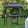 Double-Tiered Grill Gazebo Replacement Canopy, 8' x 5'