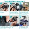 Portable Rotatable USB Car Cooling Fan – Clip & Suction Mount for SUV, RV, Pickup with 3 Speeds