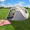 4-Person Pop-Up Camping Tent – Easy Setup for Hiking, Fishing, Beach & Outdoor Adventures