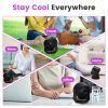 100-Speed Rechargeable Desk & Wall Fan – Mini Quiet Fan with 120° Tilt for Home, Office & Travel
